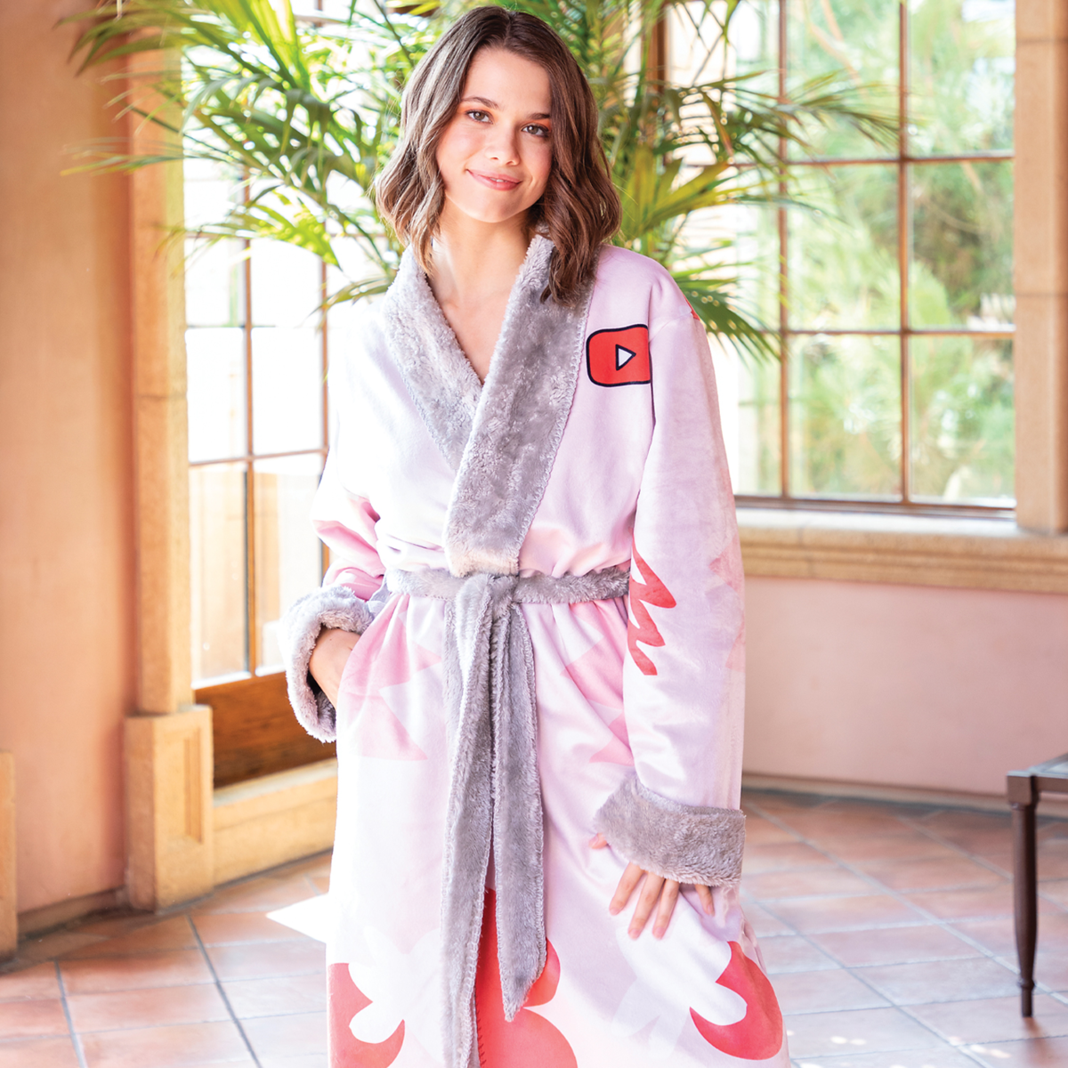 Blank - Sublimated Shawl Collar Robe SM (Not Sewn)