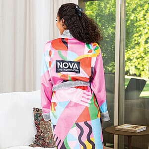 Blank - Sublimated Shawl Collar Robe SM (Not Sewn)
