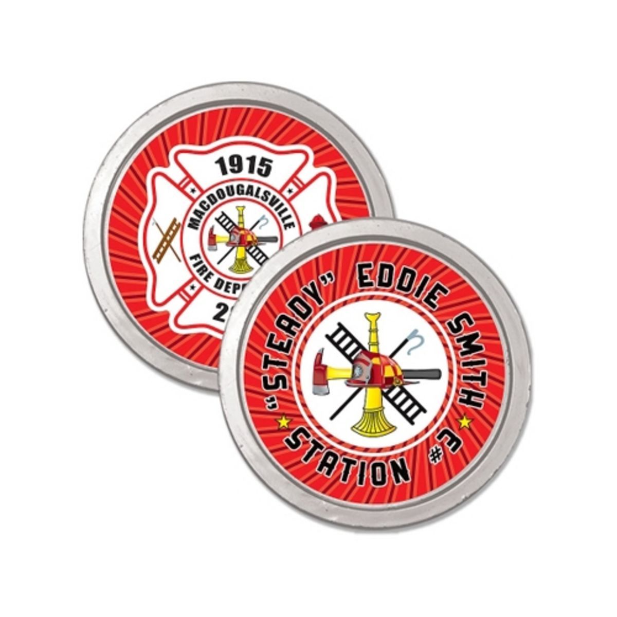 Round Silver Coin