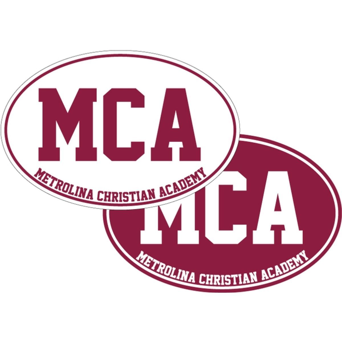 Custom 4" x 6" Oval 35 mil Car Magnet & Decal Combo