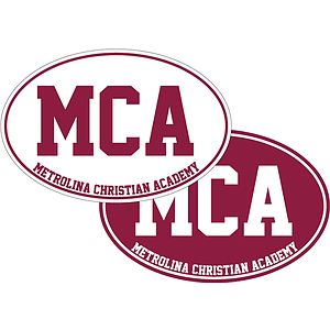 Custom 4" x 6" Oval 35 mil Car Magnet & Decal Combo