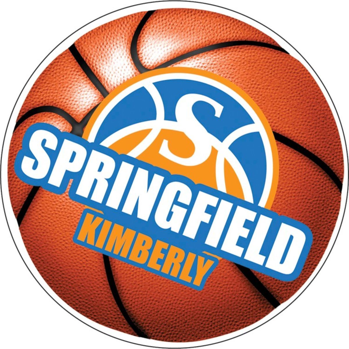Custom 5.75" Diameter Circle Basketball Car Magnet
