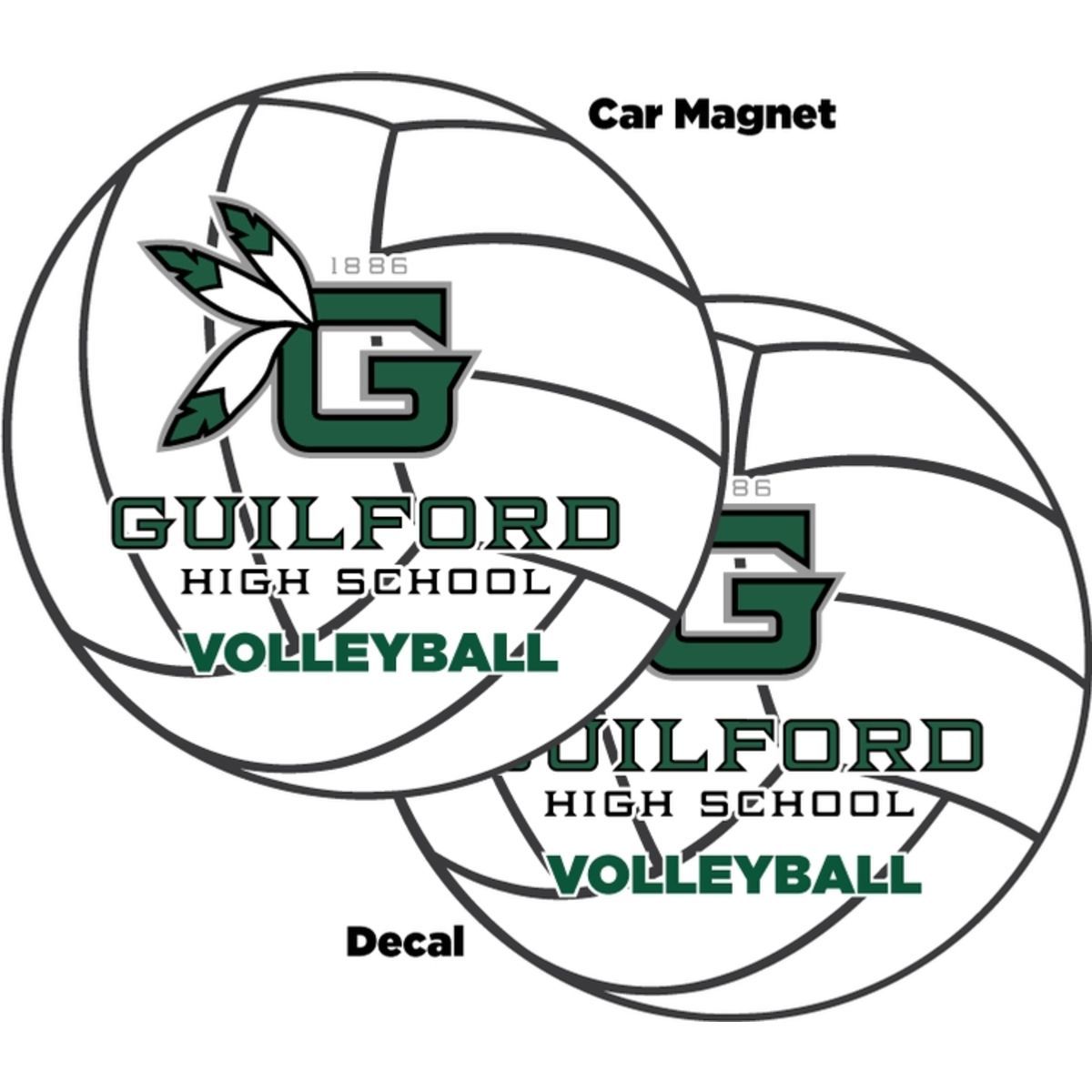 Custom 5 Inch Circle 35 mil Car Magnet & Decal Combo