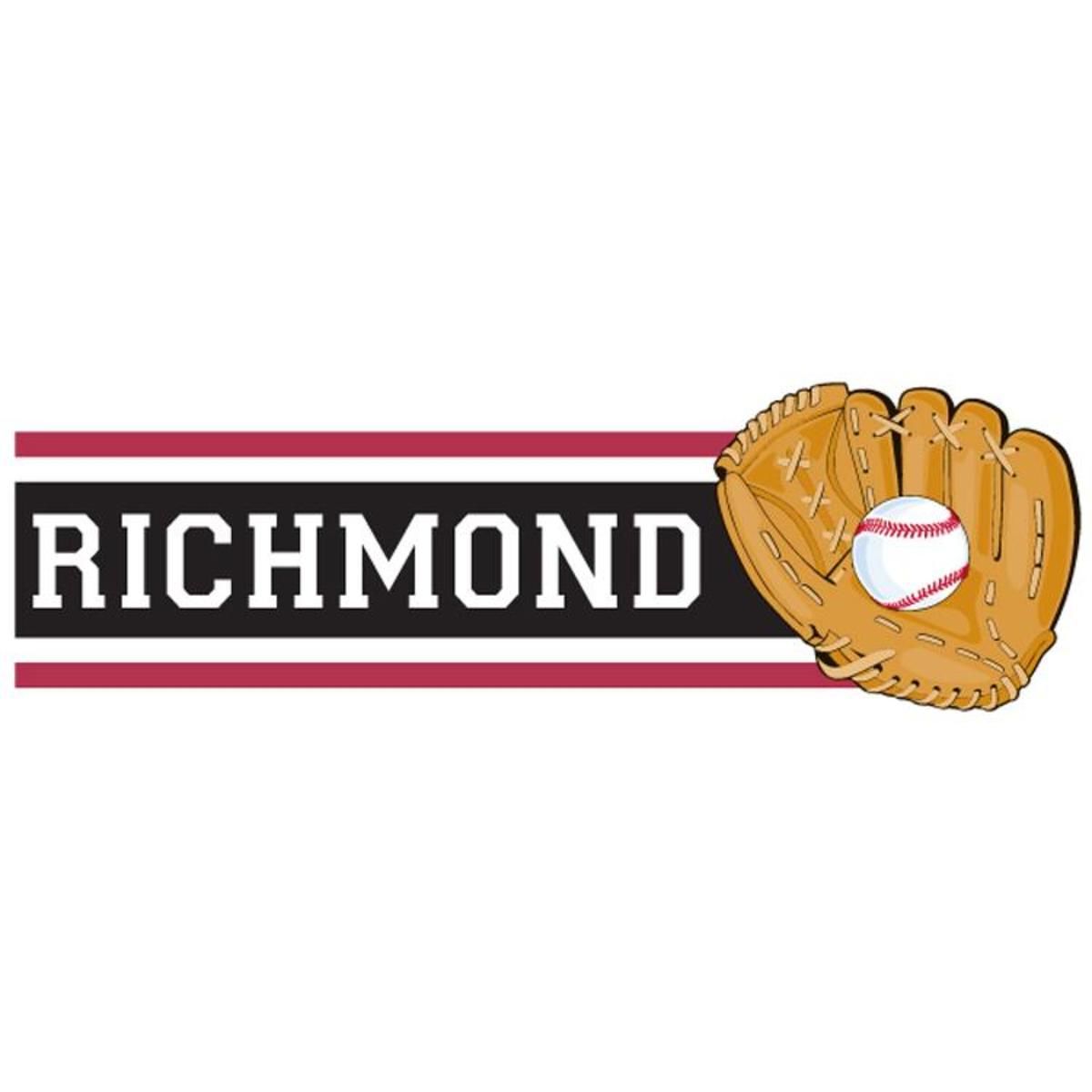 Custom 7" x 2.3" Name & Baseball Glove Car Magnet