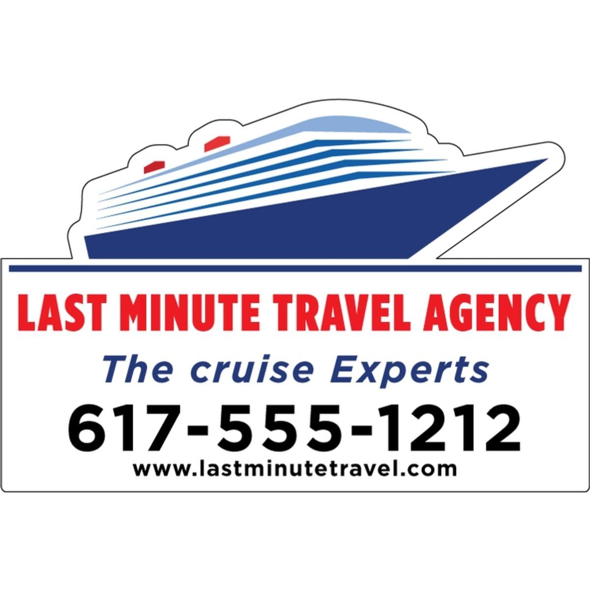 Custom 12" x 18" Cruise Ship Full color 35 mil Car Magnet