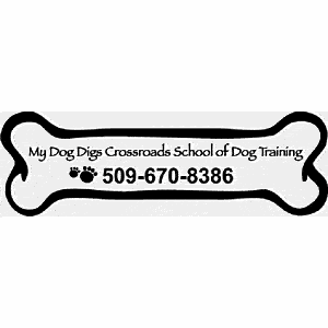 Custom 2.53" x 7.95" Dog Bone Car Magnet