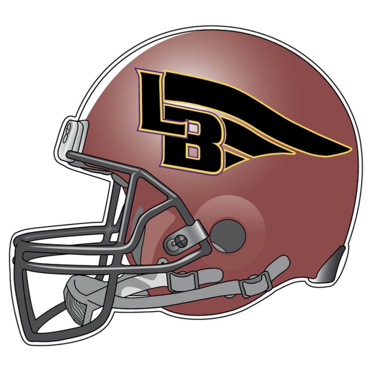 Custom 5" Football Helmet Car Magnet