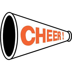 Custom Cheerleading 4.4" x 6.0" Megaphone Car Magnet
