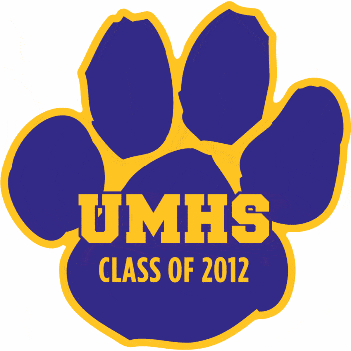 Custom 4" Paw Print Car Magnet