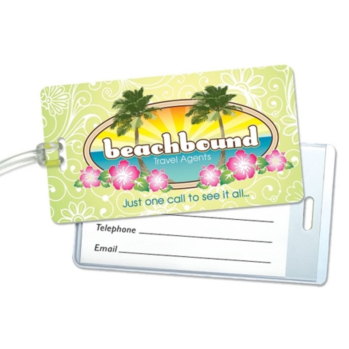 Luggage Tag - Large with business card sleeve