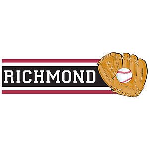 Custom 7" x 2.3" Name & Baseball Glove Car Magnet