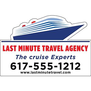 Custom 12" x 18" Cruise Ship Full color 35 mil Car Magnet