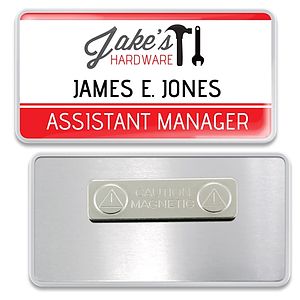 Name Badge - Snap-on Dome