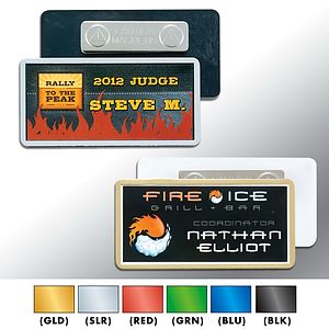 Plastic Name Badge - Classic with laminated insert