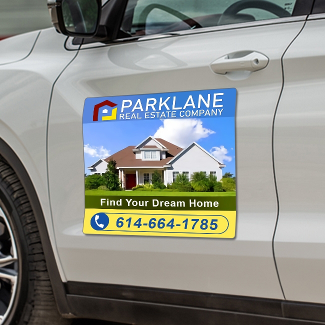 12x12 Custom Car Signs Magnets - Outdoor & Car Magnets 30 Mil Round Corners