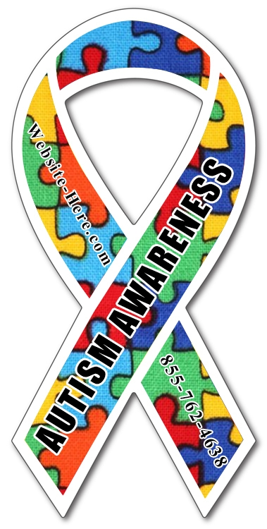 Magnet- 3.8x8 Awareness Ribbon - 30 Mil