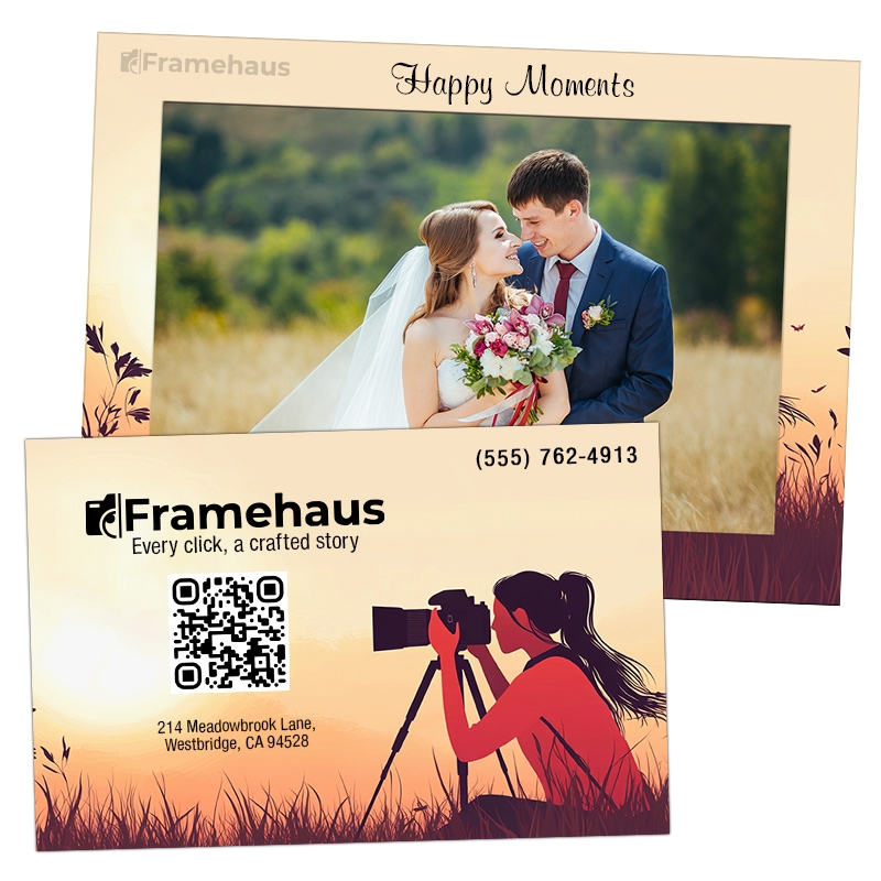 Customized 5x7 Picture Frame Square Corner Magnets 20 Mil