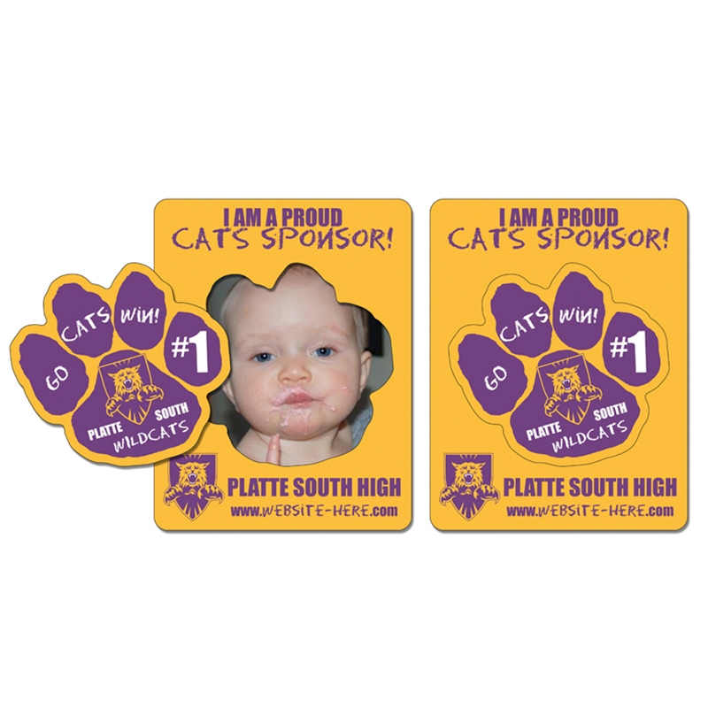 Magnet - Picture Frame Paw Print Punch (3.5x4.5) - 20 mil