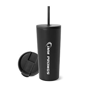 Tumbler with Lid and Straw