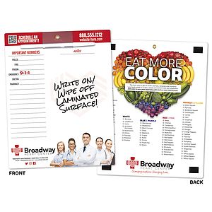 Dry Erase Memo Board - 8.5x11 Laminated - 14 pt.