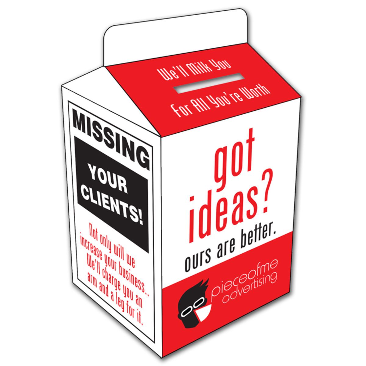 Blank Missing Milk Carton