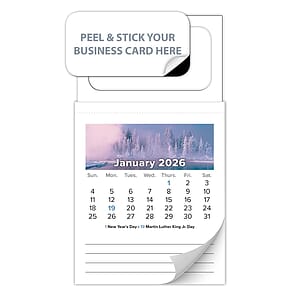 12-Month Tear-Off Magnetic Calendar (Standard) - Jan. 2027 w/Cover