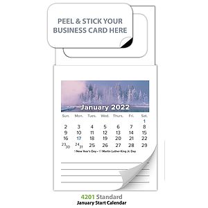 12-Month Tear-Off Magnetic Calendar (Standard) - Jan. 2027 w/Cover