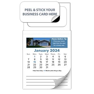 12-Month Tear-Off Magnetic Calendar (Real Estate) - Jan. 2027 w/Cover