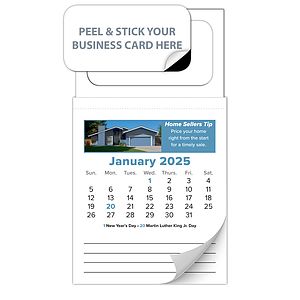 12-Month Tear-Off Magnetic Calendar (Real Estate) - Jan. 2027 w/Cover