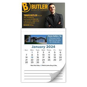 12-Month Tear-Off Magna-Cal Business Card Calendar (Real Estate) - Jan. 2027 w/Cover