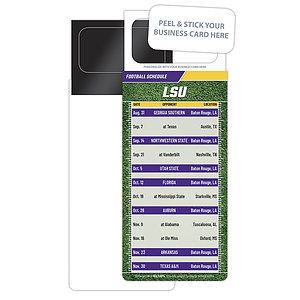 Pro Football Schedule Magnet - Peel and Stick Business Card (3.5x9)