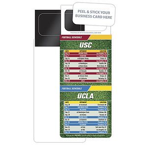 Pro Football Schedule Magnet - Peel and Stick Business Card (3.5x9)
