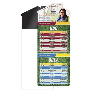 Magna-Card House Shape Magnet Football Schedules (3.5x9)
