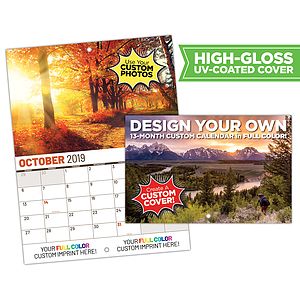 13 Month MINI Fully Custom Photo Appointment Wall Calendar (5.5x8.5) - High Gloss UV Coated Cover