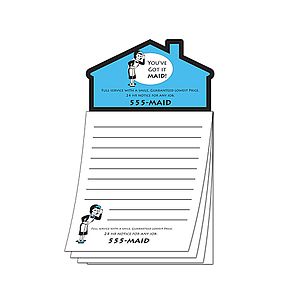 Custom Magna-Pad - 3.5x6.25 50-Sheet with House Shape Magnet