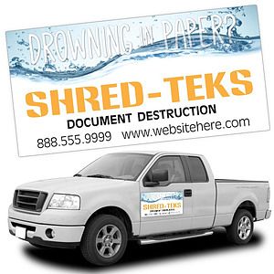 Magnetic Car/Truck/Auto/Vehicle Signs - 24x12 Round Corners
