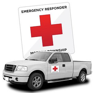 Health Magnetic Car/Truck/Auto/Vehicle Signs - 12x12 Round Corners