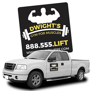 Magnetic Car/Truck/Auto/Vehicle Signs - 12x12 Round Corners