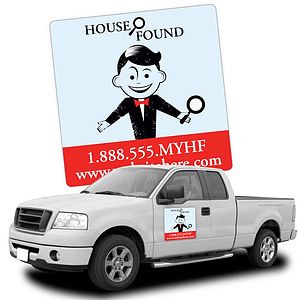 Magnetic Car/Truck/Auto/Vehicle Signs - 16x16 Round Corners