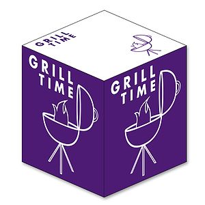 Ad Cubes™ - Memo Notes - 3.375x3.375x3.375-1 Color, 1 Side Design