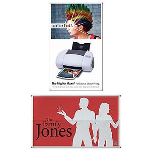 Banner - 4' x 5' - Gloss Vinyl (Includes Plastic Adhesive Grommet Tabs)