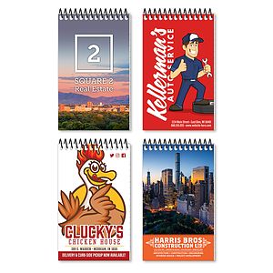 Spiral Bound Pocket Notebook 2.875x4.75 - 50 Sheets