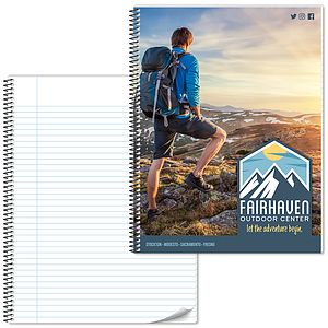 Spiral Bound Notebook - 50 Sheets - 8x10.5 (Side Bound)