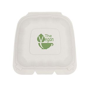Eco-Friendly Takeout Container (6"x6")