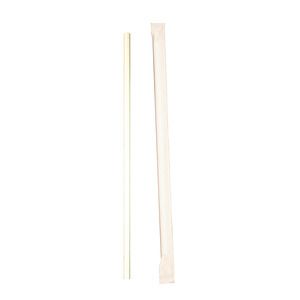 7.75" White Paper Straw