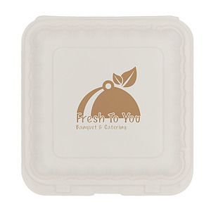 9" x 9" Eco-Friendly Takeout Container