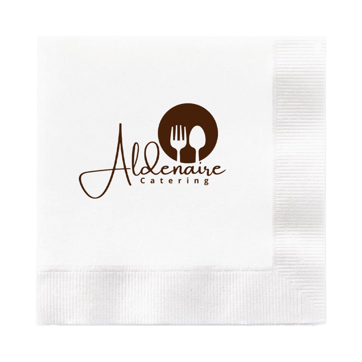 3-Ply White Dinner Napkin - 1/4 Fold - High Line