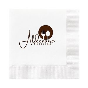 3-Ply White Dinner Napkin - 1/4 Fold - High Line