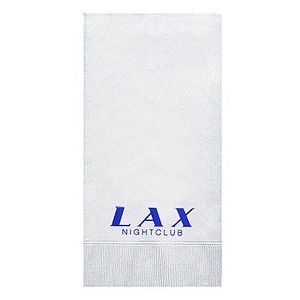 Foil Stamped 3-Ply White Hand Towel