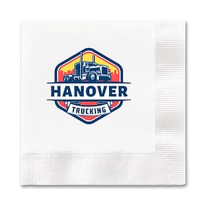 1 Ply White Beverage Napkin, Digital